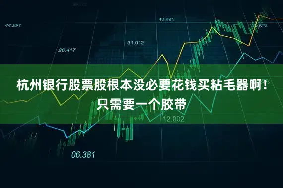 杭州银行股票股根本没必要花钱买粘毛器啊！只需要一个胶带