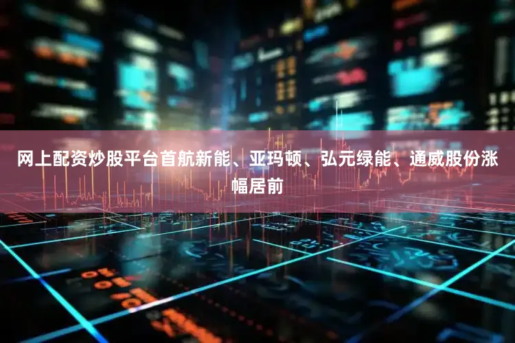 网上配资炒股平台首航新能、亚玛顿、弘元绿能、通威股份涨幅居前