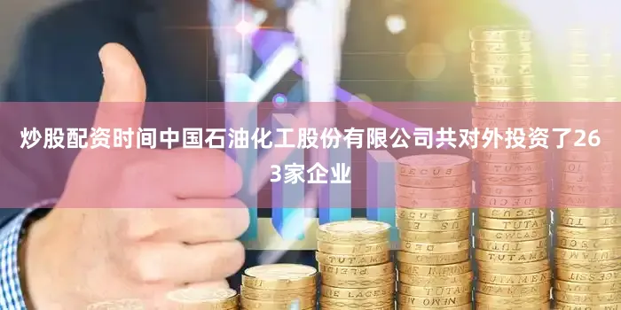 炒股配资时间中国石油化工股份有限公司共对外投资了263家企业